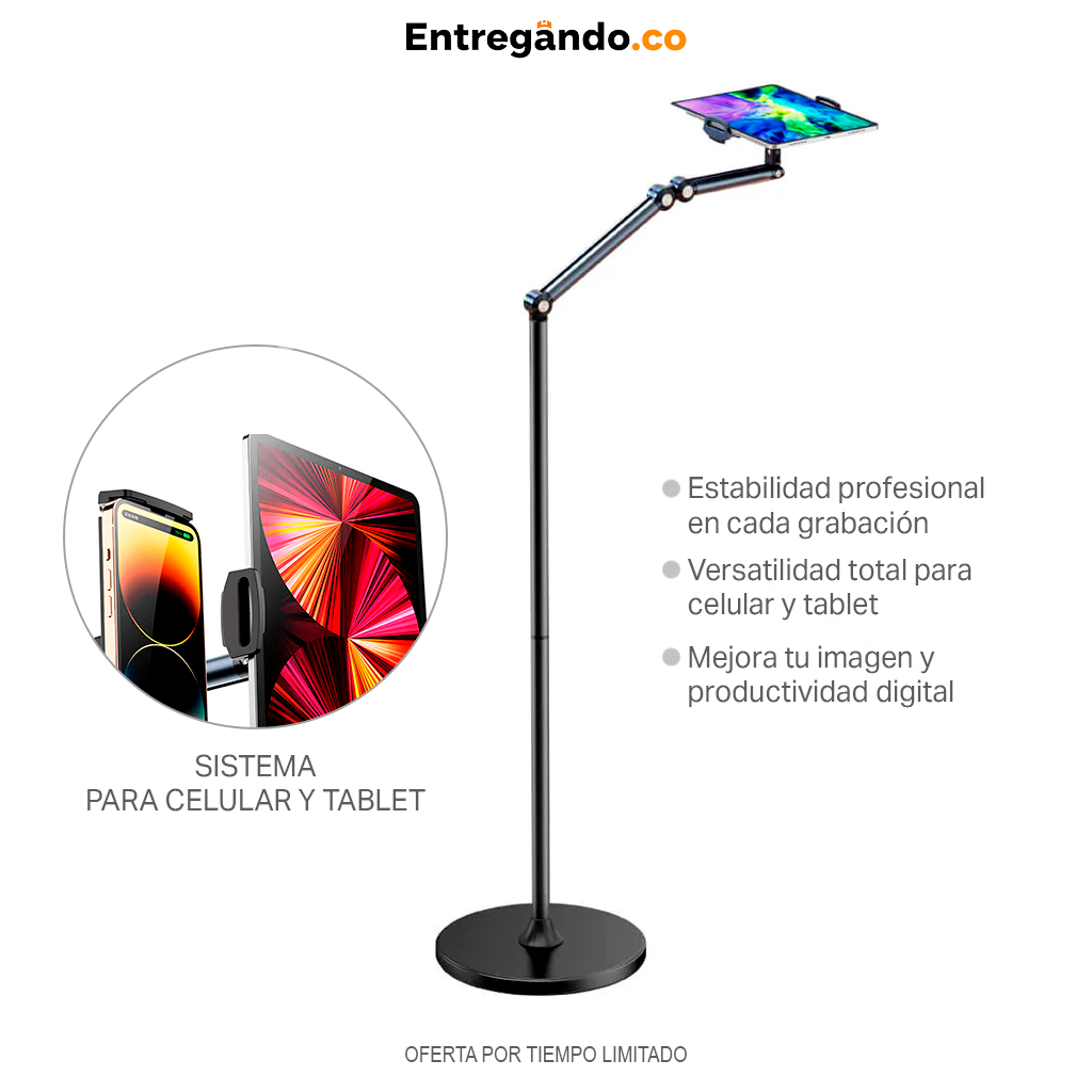 Soporte PRO para Teléfono y Tablet 2 en 1