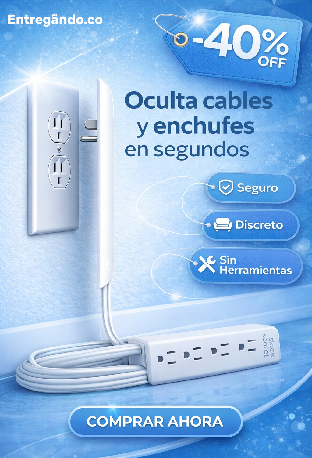 Extensor toma corriente x2 unidades