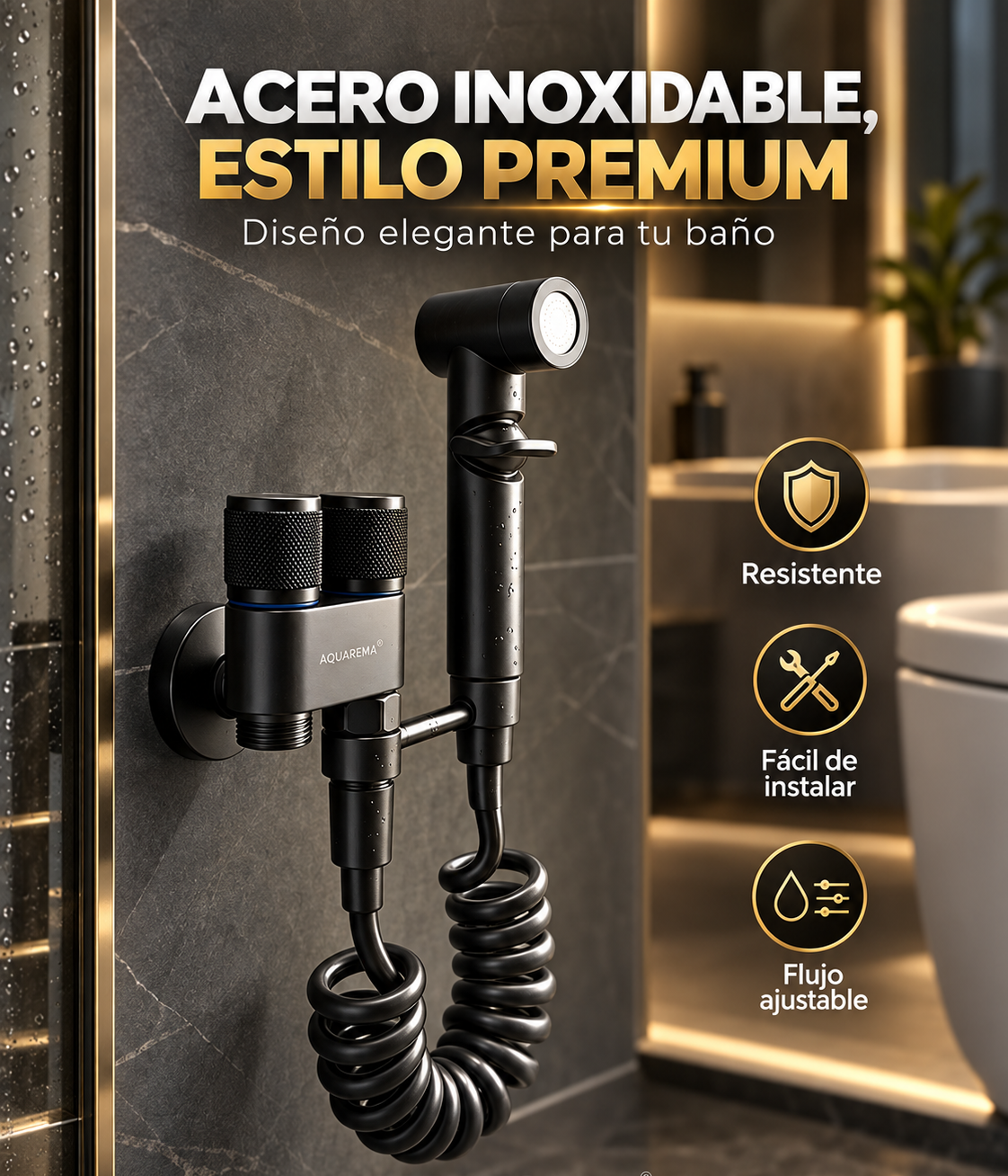 MANGUERA DE LUJO PARA SANITARIO