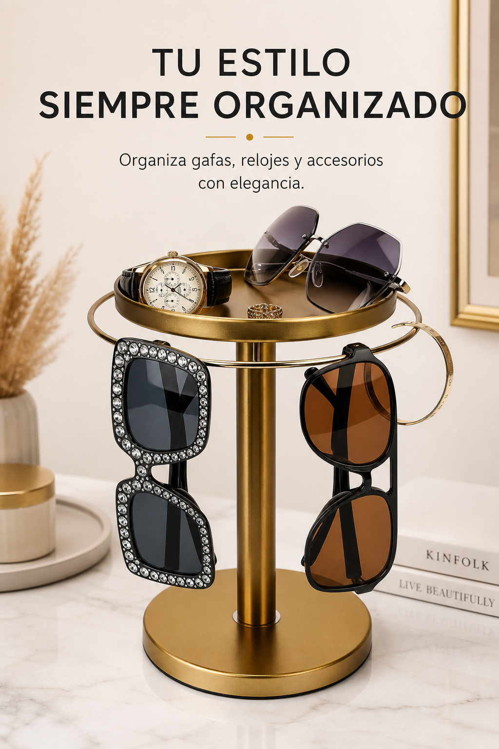 Organizador de gafas y joyas