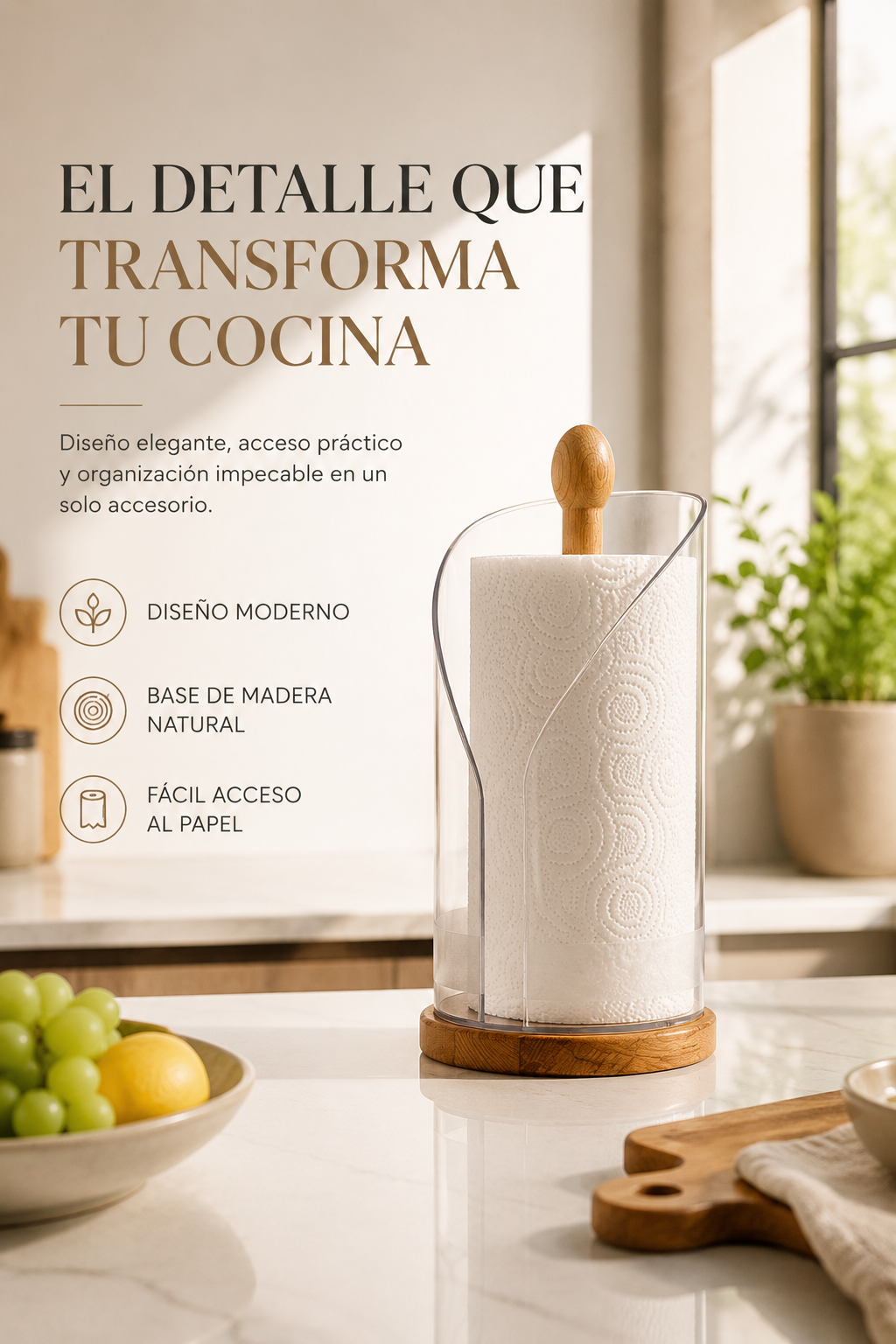Soporte papel de cocina