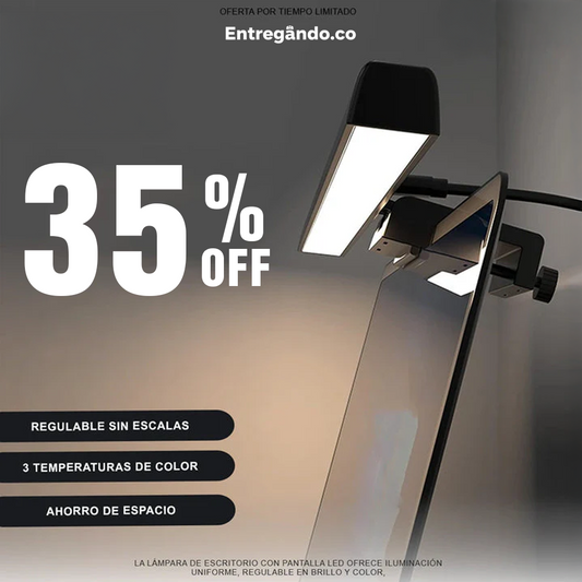 Lampara LED para escritorio y pantalla