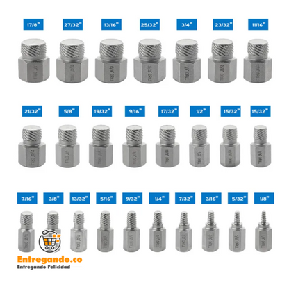 ProRemovex® Puntas de Extracción de Tornillos | Kit 25 Piezas