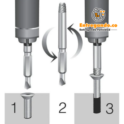 DesatorniX® Brocas de extracción de tornillos