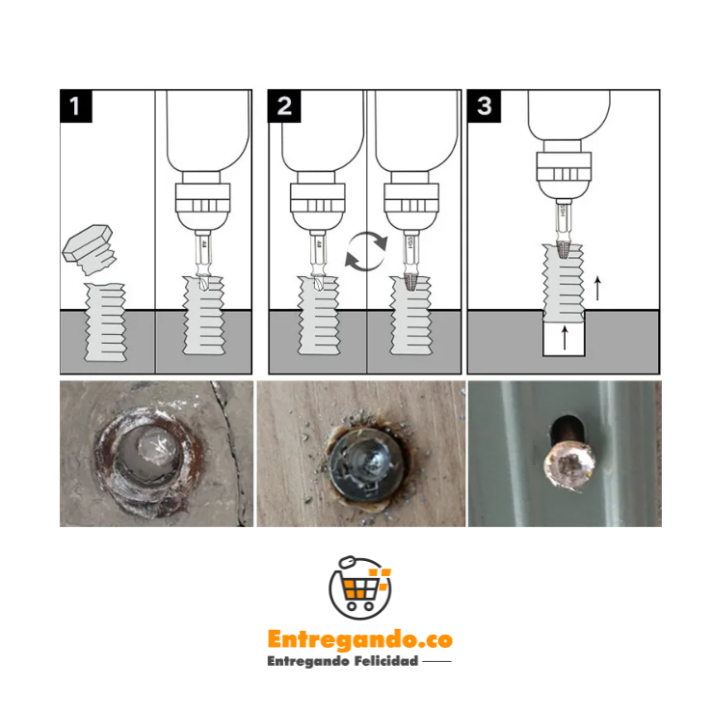 DesatorniX® Brocas de extracción de tornillos