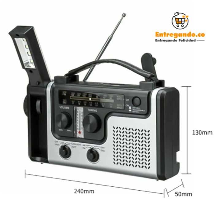 SolCom® Radio con Linterna