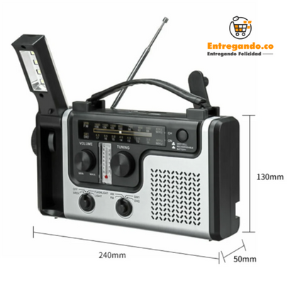 SolCom® Radio con Linterna