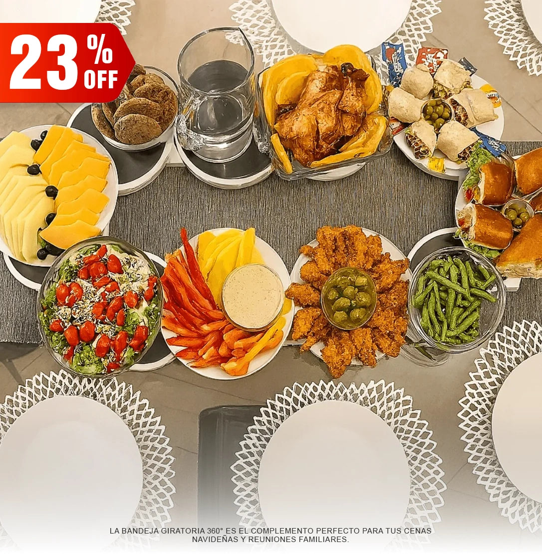 Soporte giratorio para platos 360°