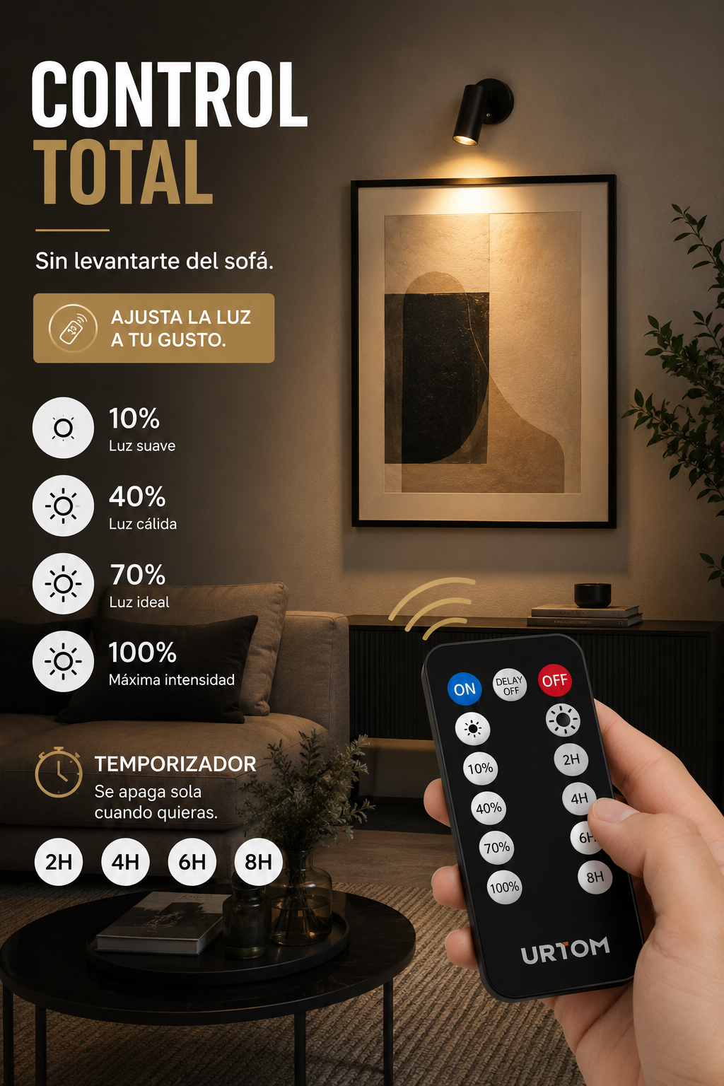 Luces decorativas sin clables X 2