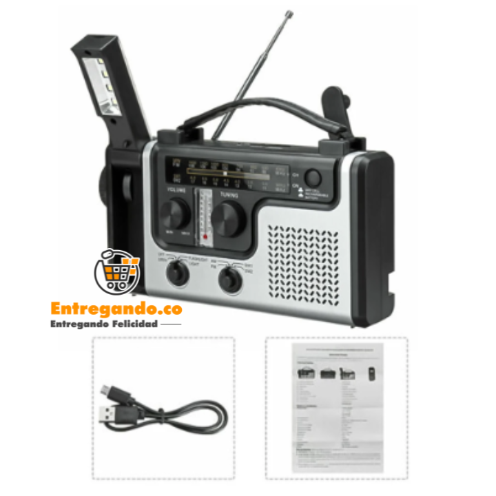 SolCom® Radio con Linterna