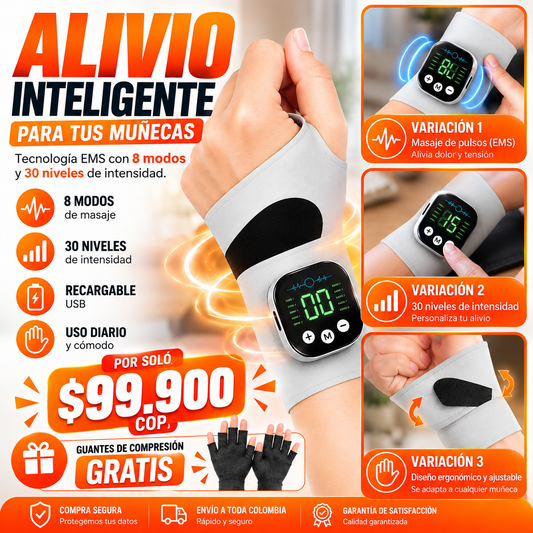 Muñequera Terapéutica + guantes de compresión