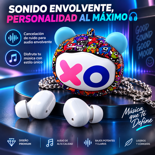 Audífonos con Case Divertidos
