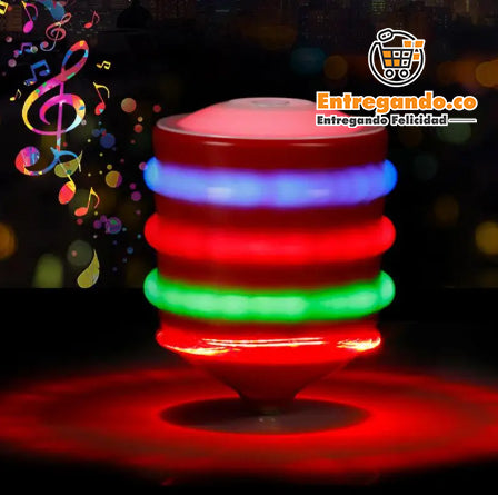 MusiGiro Kids® Giroscopio musical con luces. (Trompo para niños)