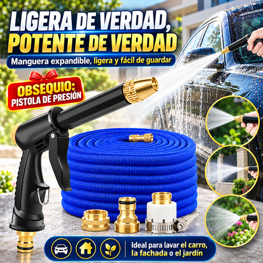 Manguera Expandible + OBSEQUIO Pistola de Presión