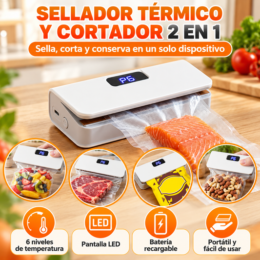 Sellador de paquetes con bisturí