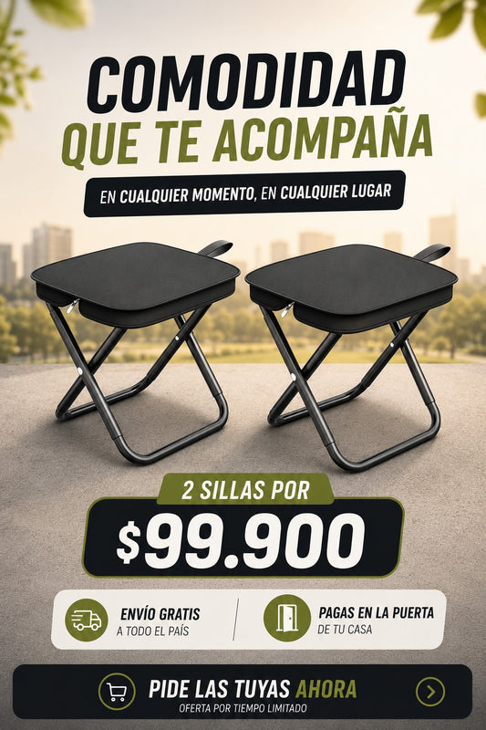 Silla Plegable x 2