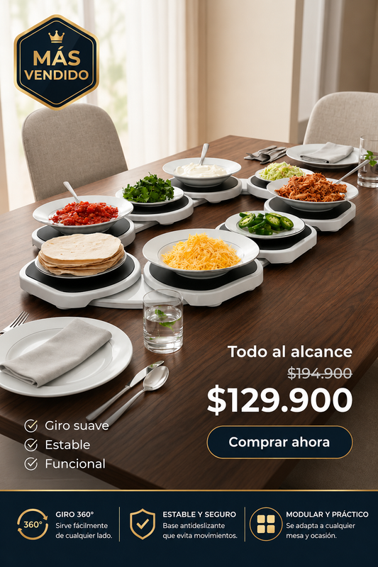 Soporte giratorio de platos