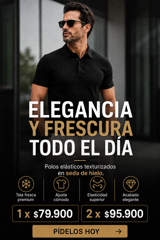 Camiseta polo textura x 2 unidades