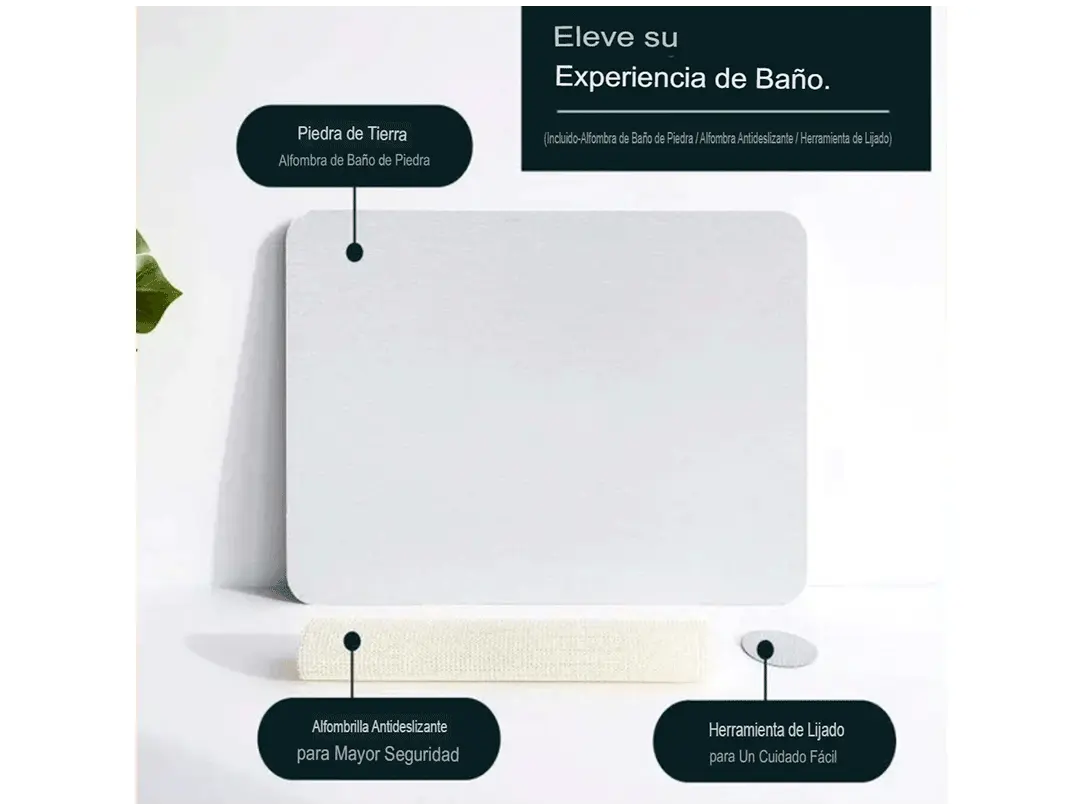 DiatoMat® / tapete de piedra para baño