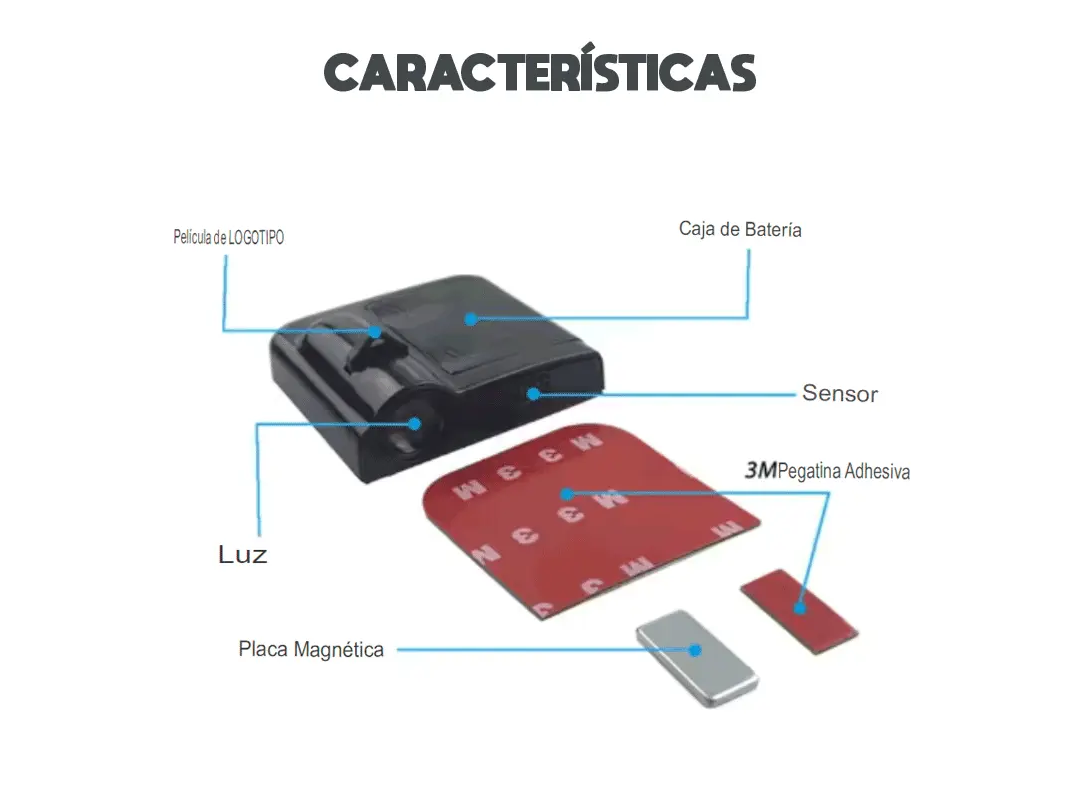 LogoLuz® LUZ DE LOGO PARA PUERTA DE CARRO / X2 X4 X8