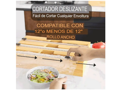 WrapEase™ / CAJA PORTA ALUMINIO, PAPEL MANTEQUILLA Y VINIPEL