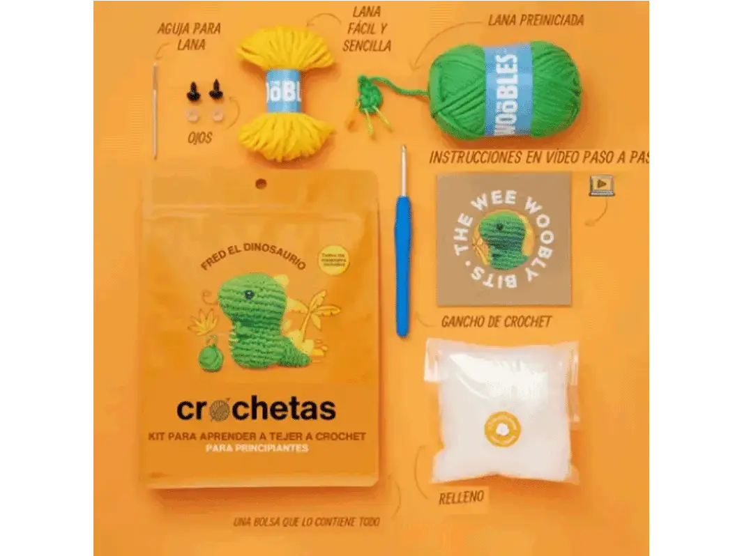 KIT APRENDER A TEJER CROCHET ANIMALES